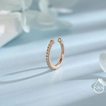 Cz Ear Cuffs In Sterling Silver, No Piercing Earrings, 7 of 12