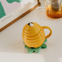 Honey Pot Bee Cottagecore Beehive Xl Ceramic Mug, thumbnail 3 of 3