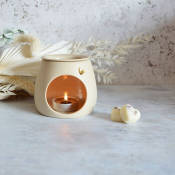 Handmade Porcelain Wax/Oil Burner With A Detachable Lid, 11 of 12