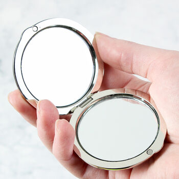 Personalised 'You Look Lovely Today' Round Compact Mirror, 3 of 4