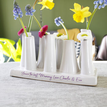 Personalised Multi Stem Vase For Mummy, 11 of 12