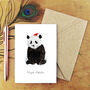 Giant Panda Christmas Cards, thumbnail 1 of 7
