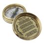 Personalised Brass 42nd Birthday 100 Year Calendar Compass, thumbnail 10 of 12