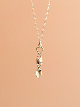 Sterling Silver Lovespoon Pendant Necklace, 5 of 5