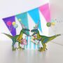 Personalised Party Dinosaur Cake Topper, thumbnail 2 of 5