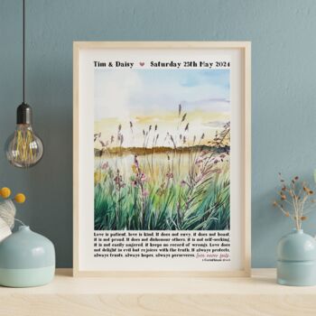 Personalised Wedding Print Love Is Patient Two, 4 of 12