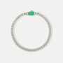 Men's Gold Opal Gemstone Cuban Chain Bracelet, thumbnail 4 of 11