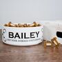 Personalised Ceramic Dog Bowl, thumbnail 3 of 6