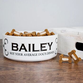 Personalised Ceramic Dog Bowl, 3 of 6