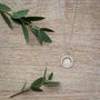 Framed Teeny Daisy Pendant In Silver And 18ct Gold, thumbnail 1 of 5