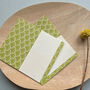 Shell Leaf Green Place Cards, thumbnail 1 of 2