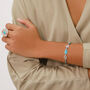 Turquoise Fine Silver Plated Bracelet, thumbnail 1 of 3