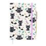Cute And Creepy Print A5 Notebook With Amethyst Pen, thumbnail 3 of 4