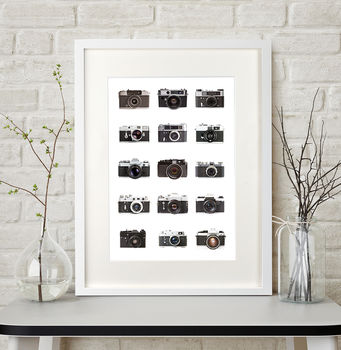 Classic Cameras Personalised Print, 5 of 5