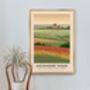 Lincolnshire Wolds Aonb Travel Poster Art Print, thumbnail 5 of 8