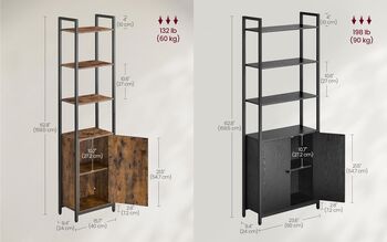 Tall Six Tier Bookshelf With Adjustable Shelves, 9 of 9