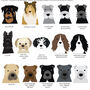 Personalised Christmas Dog Scallop Pattern Tree Decoration, thumbnail 10 of 12