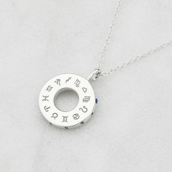 Personalised Zodiac Birthstone Necklace, 7 of 11