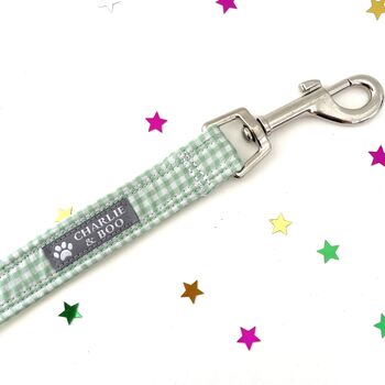 Green Dog Collar And Lead For Girl Or Boy Dogs, 5 of 7