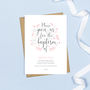 Personalised Floral Christening Invitation, thumbnail 2 of 5