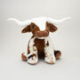 Large Texas Longhorn Highland Cow 30cm Plush Soft Toy, thumbnail 2 of 8