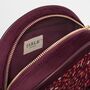 Magical Mushroom Embroidered Burgundy Velvet Circle Bag, thumbnail 8 of 9