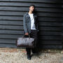 'Drake' Men's Leather Holdall In Chestnut Leather, thumbnail 2 of 12