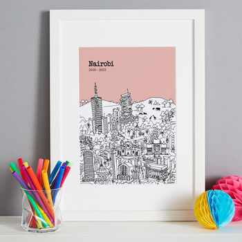 Personalised Nairobi Print, 2 of 11