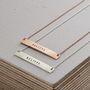 Personalised Flat Bar Necklace, thumbnail 6 of 9