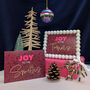 Personalised Glitter Family Christmas Card, thumbnail 1 of 4