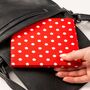 Blue Badge Parking Permit Wallet In Spotty Red, thumbnail 4 of 7