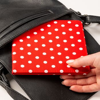 Blue Badge Parking Permit Wallet In Spotty Red, 4 of 7