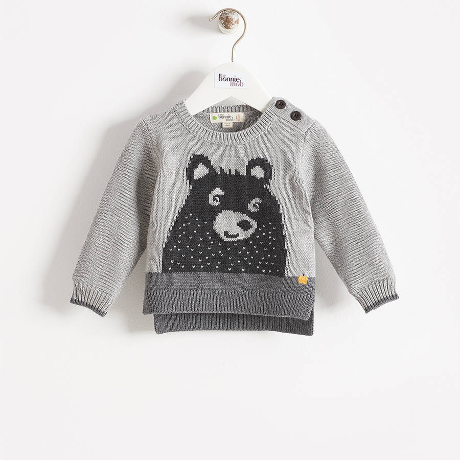 Grizzly Bear Motif Baby Jumper By The bonnie mob | notonthehighstreet.com