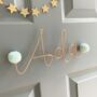Personalised Pom Pom Name Sign, thumbnail 4 of 9