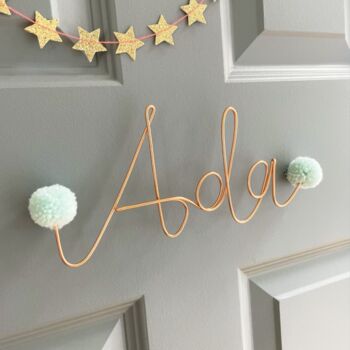 Personalised Pom Pom Name Sign, 4 of 9