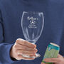 Personalised Football Stemmed Beer Glass, thumbnail 1 of 4