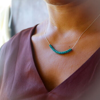Turquoise Gemstone Beaded Necklace, 5 of 6