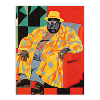 Big Poppa Notorious B.I.G Rapper Wall Art Print, 6 of 6
