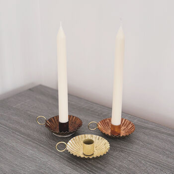 Scallop Shell Candle Holder Handheld Candlestick Holder, 7 of 8