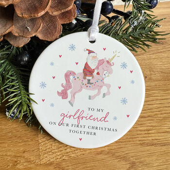 First Christmas Together Ornament Personalised Xmas Gift, 6 of 7