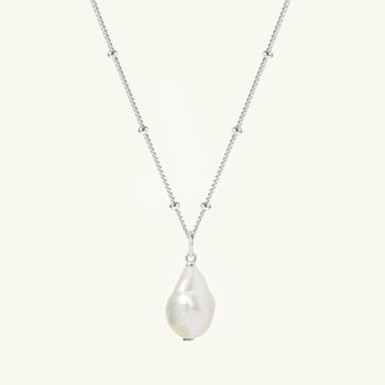 Freshwater Pearl Necklace Silver Or Gold Vermeil, 3 of 6