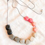 Matte Ombre Faceted Bead Necklace, thumbnail 3 of 4