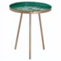 Brass Embossed Ceramic Dipped Side Table, thumbnail 1 of 1