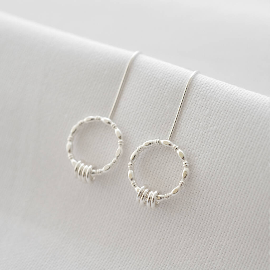 40th Birthday Circle Earrings By Elizabeth Designs