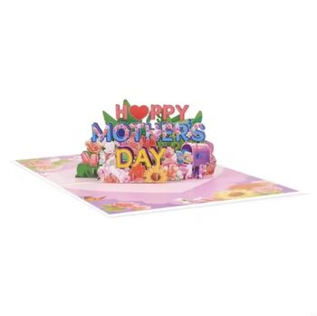 3D Pop Up Floral Mothers Day Card, 3 of 7