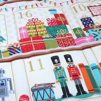Quilted Pocket Fabric Advent Calendar, 6 of 8