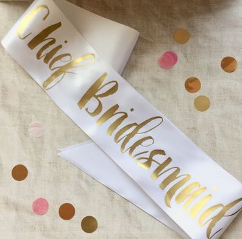 Contemporary Bride To Be And Hen Party Sashes, 5 of 10