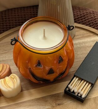 Pumpkin Halloween Candle For Halloween Decor, 3 of 6