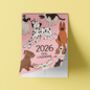 2026 Dog Lover Calendar Pink, thumbnail 3 of 5