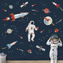 Personalized Astronaut And Space Rockets Wall Stickers, thumbnail 1 of 5